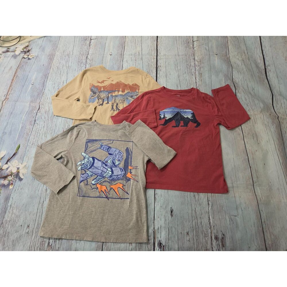 Boys Size 10/12 Long Sleeve 3pc Shirt Lot Children’s Place OshKosh